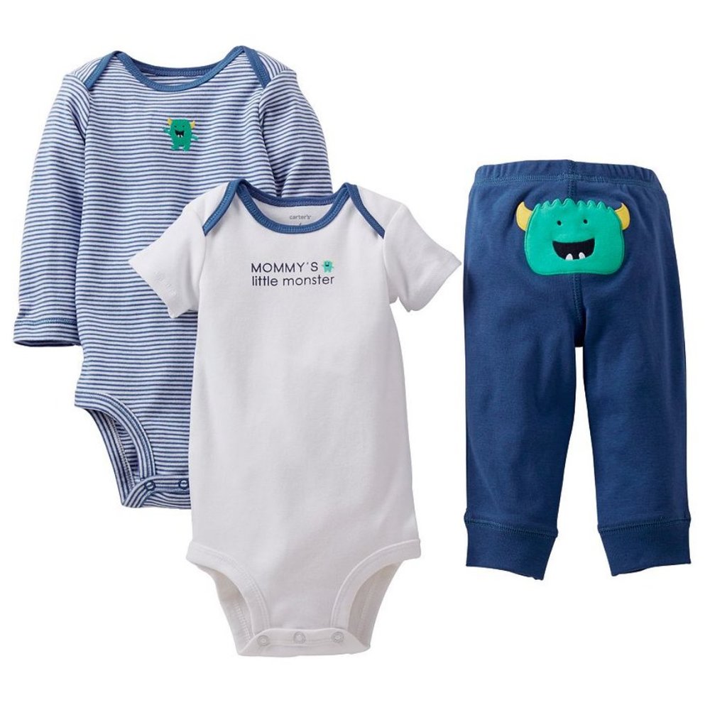 New Mommy's Little Monster Set outfit pants baby Halloween